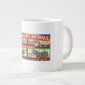 Barnum's Animal Crackers Shabby Chic Jumbo Mok! Grote Koffiekop (Voorkant rechts)