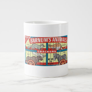 Barnum's Animal Crackers Shabby Chic Jumbo Mok! Grote Koffiekop