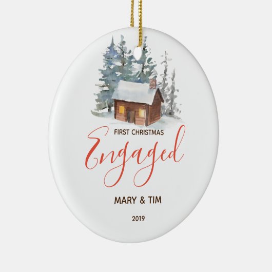 Barnwood 1e kerstkerst: Ornament Gift (Rechts)