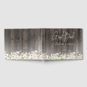 Barnwood and Daisies Rustic Wedding Gastenboek (Volledig)