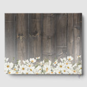 Barnwood and Daisies Rustic Wedding Gastenboek (Achterkant)