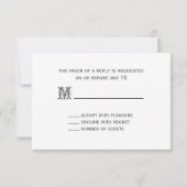 Barnwood and Hot Pink Rozen Weddenschap Small RSVP (Achterkant)