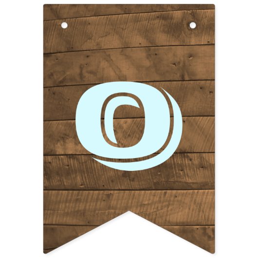 Barnwood Aqua  Alle Gelegenheid Banner (Tweede vlag)