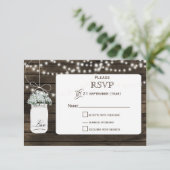 Barnwood baby's ademmetselaar potje RSVP 3.5 x 5 Kaartje (Staand voorkant)