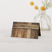 Barnwood, Country Lace & Hoefijzers Wedding Plaatskaartje (Achterkant)