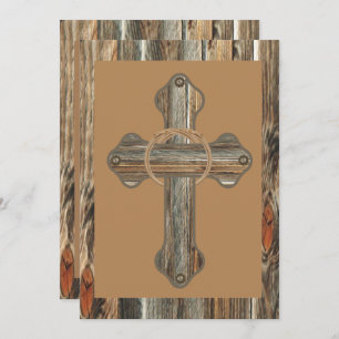 Barnwood Cross met rollen en kogels Kaart