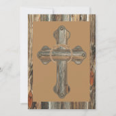 Barnwood Cross met touwen en conchos Kaart (Voorkant)