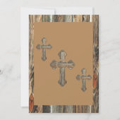 Barnwood Crosses met doppen en conchos Kaart (Voorkant)