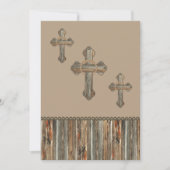 Barnwood Crosses met doppen en conchos Kaart (Voorkant)