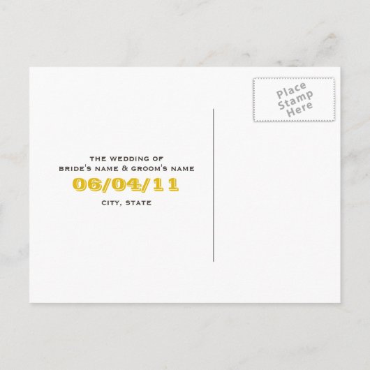 Barnwood, Daisies, Black Eyed Susans Bewaar de dat Aankondigingskaart (Achterkant)