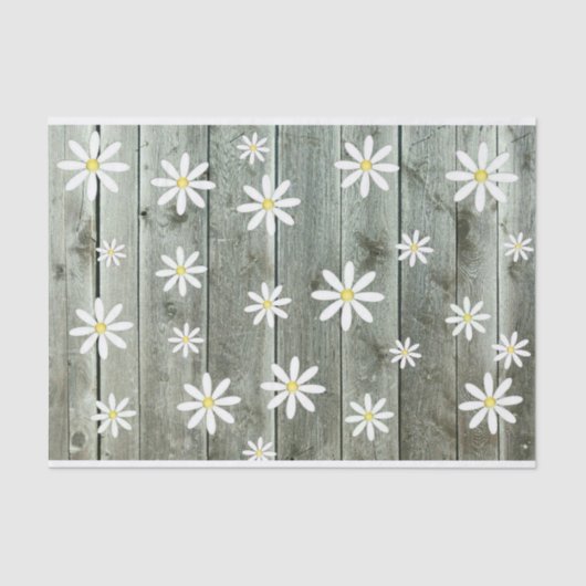 Barnwood Daisy Tissuepapier (Voorkant)