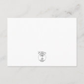 Barnwood en Daisies Huwelijksreceptie Informatiekaartje (Achterkant)