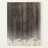 Barnwood en Daisies Rustic Wedding Planner (Achterkant)