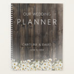 Barnwood en Daisies Rustic Wedding Planner<br><div class="desc">Deze leuke,  bijtende trouwplanner is barnwood en een gebied met madeliefjes. Het komt overeen met het Collectie van Barnwood & Daisies Wedding Suite,  dat is gemaakt door Eenvoudig Farmhouse Press.</div>