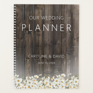 Barnwood en Daisies Rustic Wedding Planner