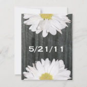 Barnwood en Daisy Wedding Save The Date (Achterkant)