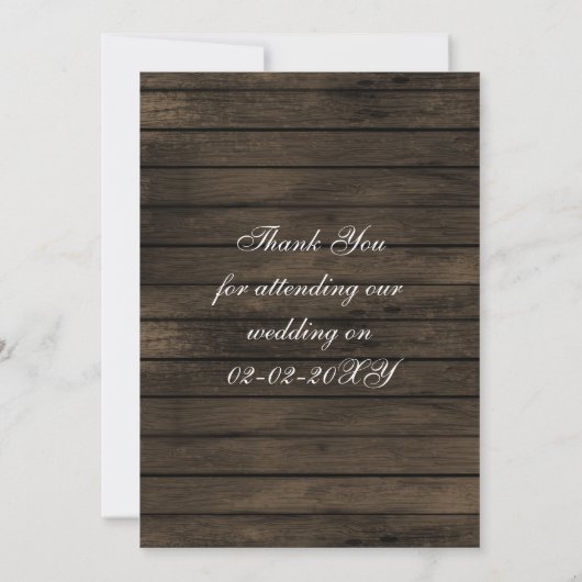 Barnwood fall verlaat mason jars Dankuwel Kaart (Achterkant)