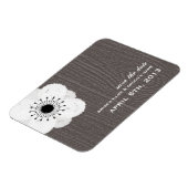 Barnwood geïnspireerd Frans Anemone slaat de datum Magneet (Linkerzijde)