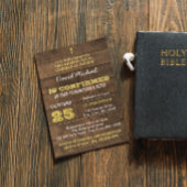 Barnwood Gold Bevestiging Uitnodiging