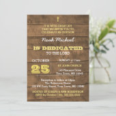 Barnwood Gold Uitnodiging (Staand voorkant)