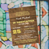 Barnwood Gold Uitnodiging