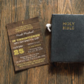 Barnwood Gold Uitnodiging