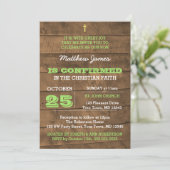 Barnwood Green Bevestiging Uitnodiging (Staand voorkant)