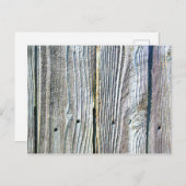 Barnwood hout graan boom schors rustiek noodlijden briefkaart (Voorkant / Achterkant)