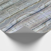 Barnwood hout graan boom schors rustiek noodlijden cadeaupapier (Hoek)