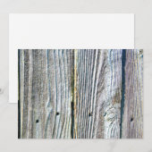 Barnwood hout graan boom schors rustiek noodlijden feestdagenkaart (Voorkant / Achterkant)