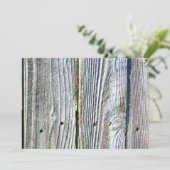 Barnwood hout graan boom schors rustiek noodlijden feestdagenkaart (Staand voorkant)