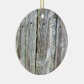 Barnwood hout graan boom schors rustiek noodlijden keramisch ornament (Rechts)