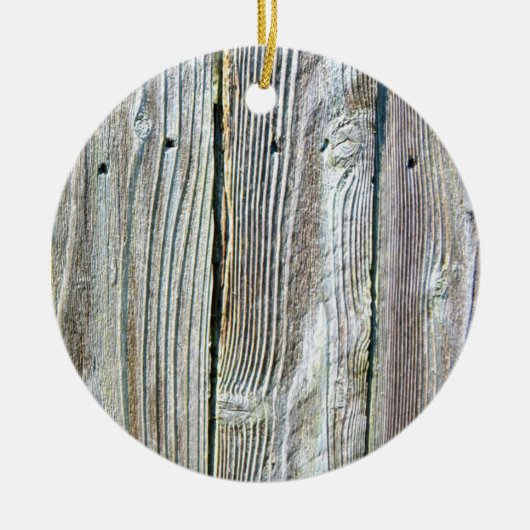 Barnwood hout graan boom schors rustiek noodlijden keramisch ornament (Voorkant)
