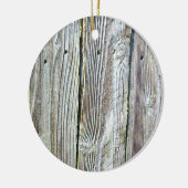 Barnwood hout graan boom schors rustiek noodlijden keramisch ornament (Links)