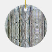 Barnwood hout graan boom schors rustiek noodlijden keramisch ornament (Achterkant)