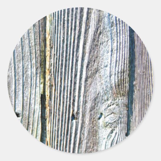 Barnwood hout graan boom schors rustiek noodlijden ronde sticker (Voorkant)