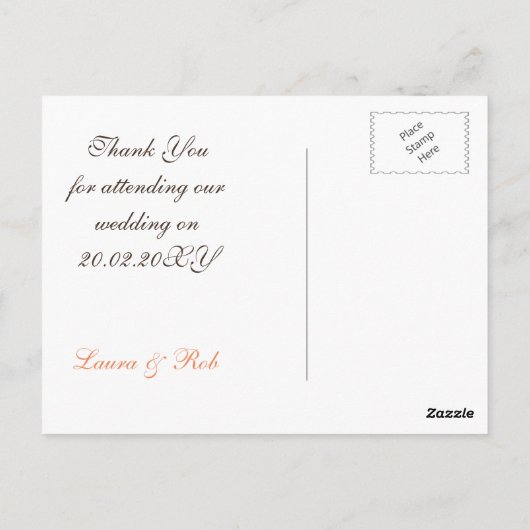 Barnwood koraal bloemen metselaarpotten Dank u opm Briefkaart (Achterkant)