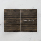 Barnwood koraal bloemenmetselaar potten Dank U Bedankkaart (Binnen)