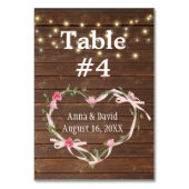 Barnwood Light String Kaart (Achterkant)