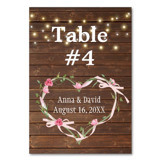 Barnwood Light String Kaart (Achterkant)