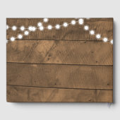 Barnwood Lights Aqua Quinceañera Guest Book Gastenboek (Achterkant)