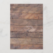 Barnwood Lights Blauw Bruiloft Informatie Kaart (Achterkant)