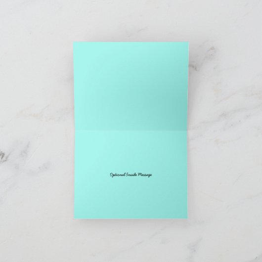 Barnwood Lights Blauwgroen B"H Bat Mitzvah Dank u Bedankkaart (Binnen)