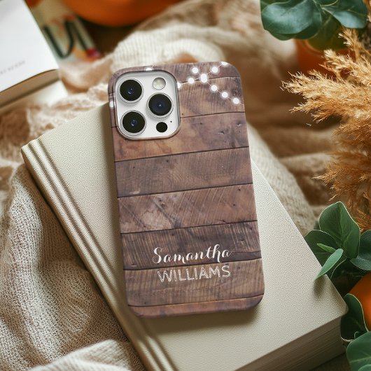 Barnwood Lights gepersonaliseerde telefoonhoes Case-Mate iPhone Case