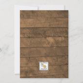 Barnwood Lights Golden Housewarming Invitation Kaart (Achterkant)