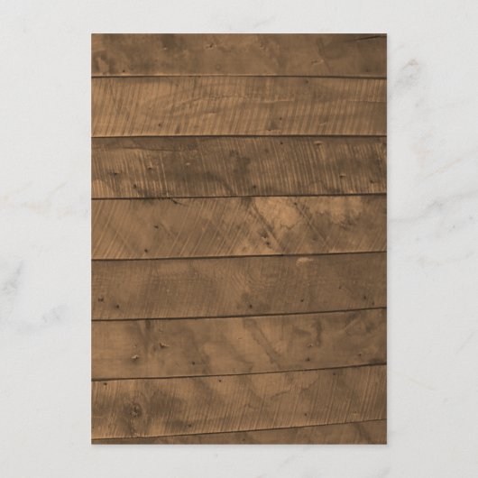 Barnwood Lights Goud Bruiloft Informatie Kaart (Achterkant)