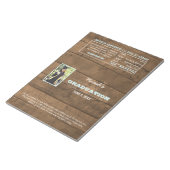 Barnwood Lights Graduation Favor Candy Wrappers Notitieblok (Schuin)