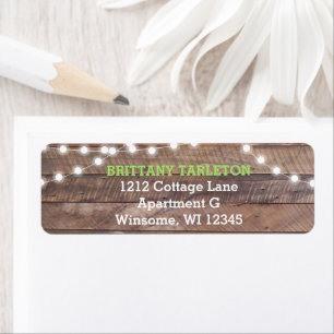 Barnwood Lights Groen Etiket