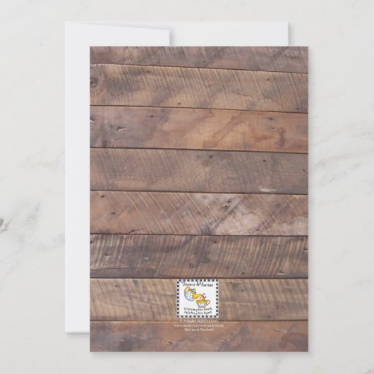 Barnwood Lights Holiday Housewarming Uitnodiging (Achterkant)