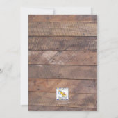 Barnwood Lights Lavendel Baby shower Kaart (Achterkant)